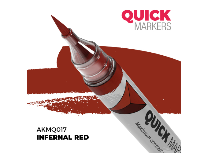 Маркер QUICK MARKER - Адский красный / Infernal Red