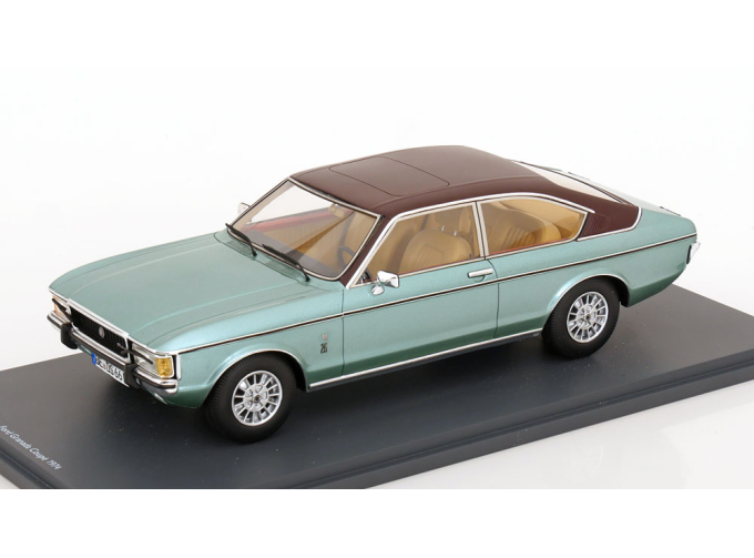 FORD Granada Coupe (1974), turquoise-blue matt-black