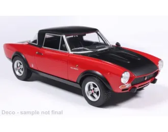 FIAT 124 Abarth 1974, red / black