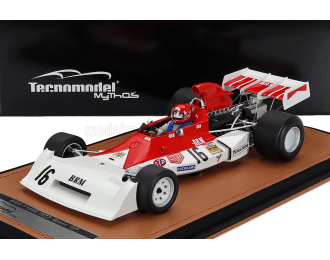 BRM F1 P160e №16 Spain Gp (with Pilot Figure) Niki Lauda (1973) , White Red