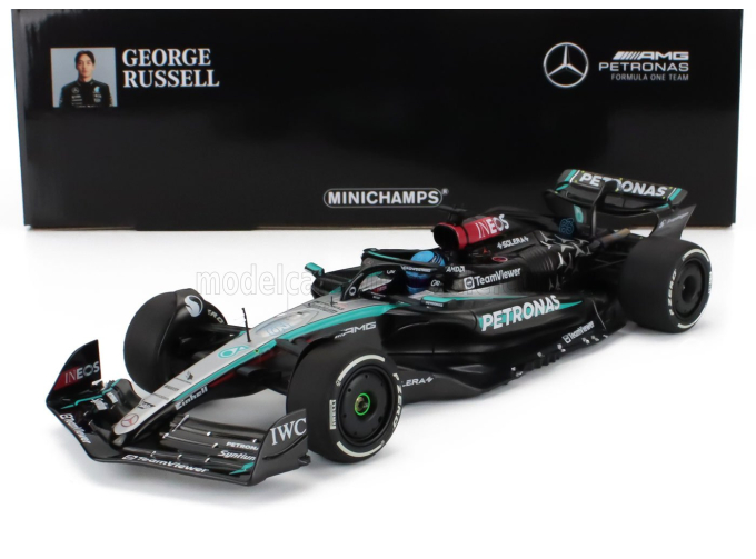 MERCEDES-BENZ GP F1 W15 Eq Performance Team Amg Petronas Motorsport №63 Winner Austrian Gp (2024) George Russell, Black Silver Green