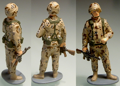 Фигурка Американский "спецназовец" с М16 (Буря в пустыне)