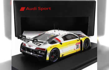 AUDI R8 Lms Gt3 Team Audi Sport Land N 39 24h Nurburgring 2023 Christopher Haase - Christopher Mies - Patric Niederhauser, White Yellow Silver