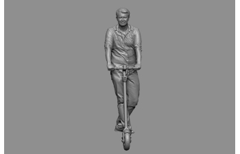 Фигурка Парень на самокате. (под покраску)