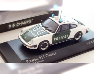 PORSCHE 911 Carrera Polizei Stuttgart 1983 white / green