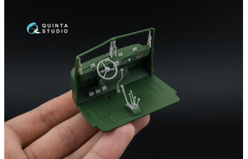 3D Декаль интерьера кабины КрАЗ-255Б (Roden) (с 3D-печатными деталями)