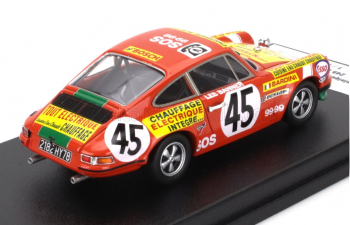 PORSCHE 911s Coupe Team Touroul №45 24h Le Mans (1972) Dominique Bardini - Fernand Saropoulos (lee Banner), Orange Green