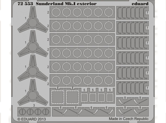 Фототравление для Sunderland Mk.I exterior