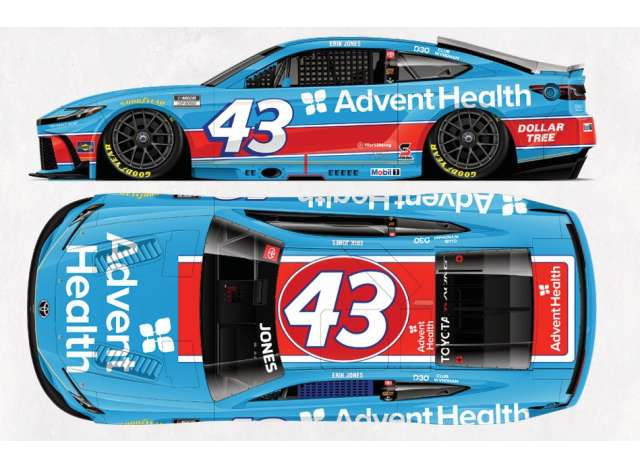 TOYOTA Camry XSE #43 Erik Jones *AdventHealth Throwback*, blue/red 2026