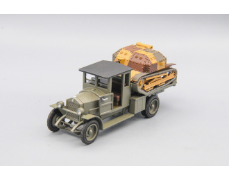 Ursus A грузовик с открытой дверью, с танкеткой ТК-3 (1939) Польша