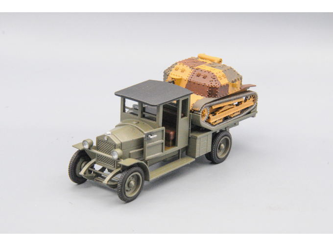 Ursus A грузовик с открытой дверью, с танкеткой ТК-3 (1939) Польша