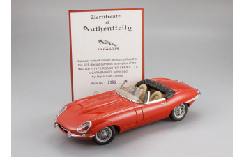 JAGUAR E-Type Roadster Series I 3.8, red