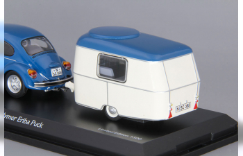 VOLKSWAGEN Beetle 1200 с прицепом-дачей Eriba Puck Camping (1972), blue