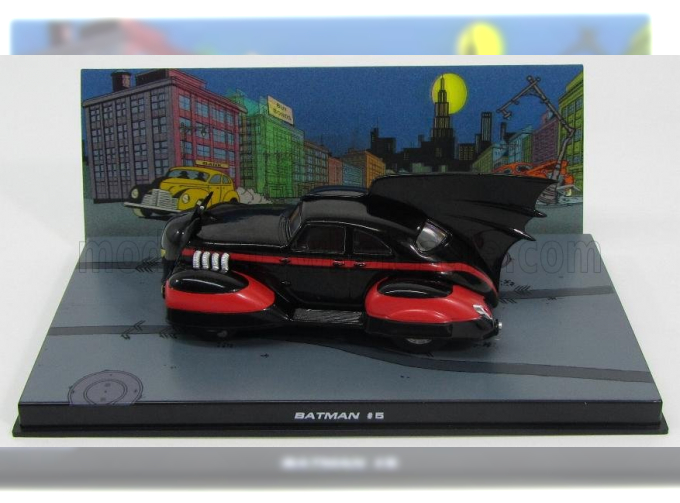 BATMAN Batmobile - 5 1941, Black Met Red