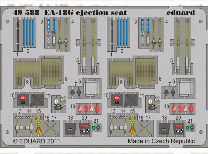 Фототравление для EA-18G ejection seat