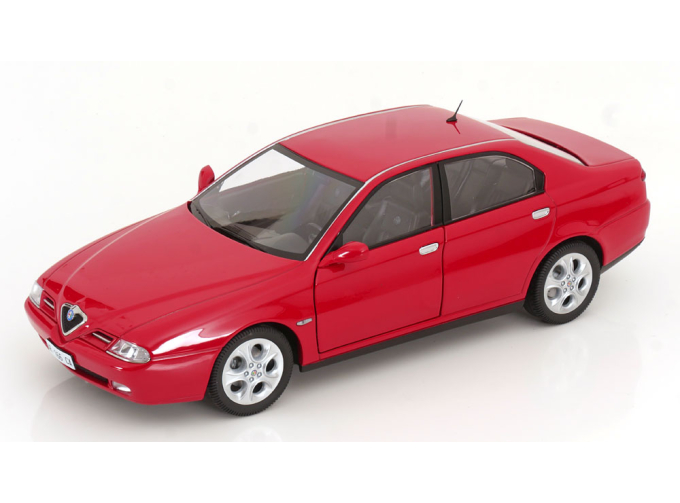 ALFA ROMEO 166 3.0 V6 (1998) - Black Interior, Rosso Alfa Red