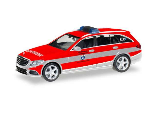 MERCEDES-BENZ C Combi Feuerwehr SaarbrÃ¼cken, red / silver