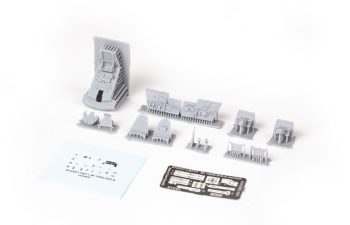 Кабина пилота Bf 109G-5/G-6 cockpit Brassin PRINT