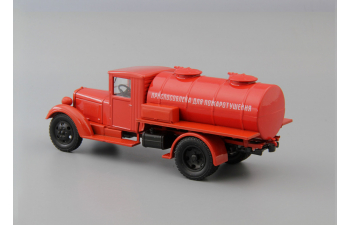 Пожарная автоцистерна УралЗИS-355 АЦ, красный