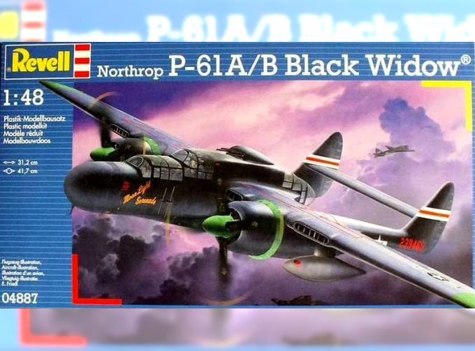 Сборная модель Американский тяжёлый ночной истребитель Northrop P-61A / B "Black Widow"