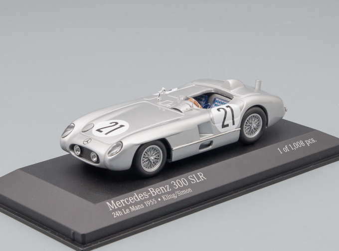 MERCEDES-BENZ 300 SLR # 21 Kling / Simon 24H Le Mans (1955), silver