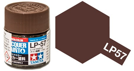 Краска эмалевая красно-коричневый 2 LP-57 Red Brown 2, 10мл