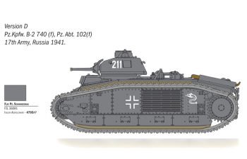 Сборная модель TANK Char B1 Bis Military 1935