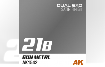 Краска акриловая Dual Exo 21B - Gun Metal, 60ml