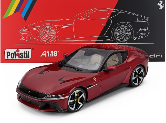 FERRARI 12cilindri (2024) - With Showcase - Numbered One By One, Rosso Imola - Red Met