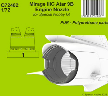 Mirage IIIC Atar 9B Engine Nozzle / for Special Hobby kit
