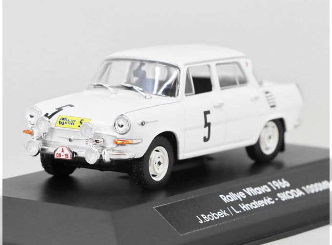 SKODA 1000MB Rallye Vltava №5 J. Bobek / L. Hnatevič (1966), white