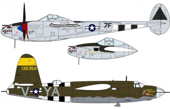 Сборная модель Самолеты P-38J LIGHTNING & B-26B/C MARAUDER "OPERATION OVERLORD"