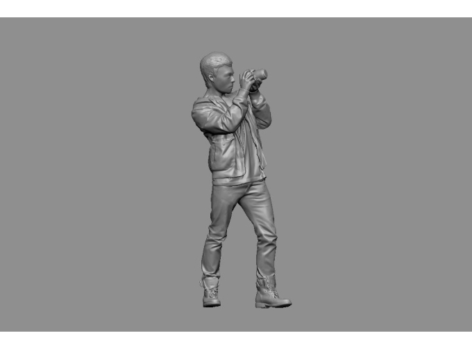 Фигурка Парень с фотоаппаратом (под покраску)