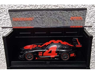 Mercedes AMG GT3 #4 with container & figure, red 2018