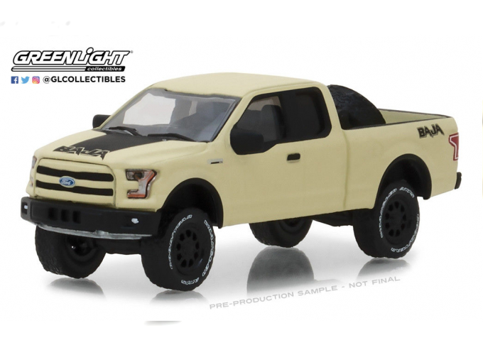 FORD F-150 pick-up with Baja Tire Carrier 2016 Beige