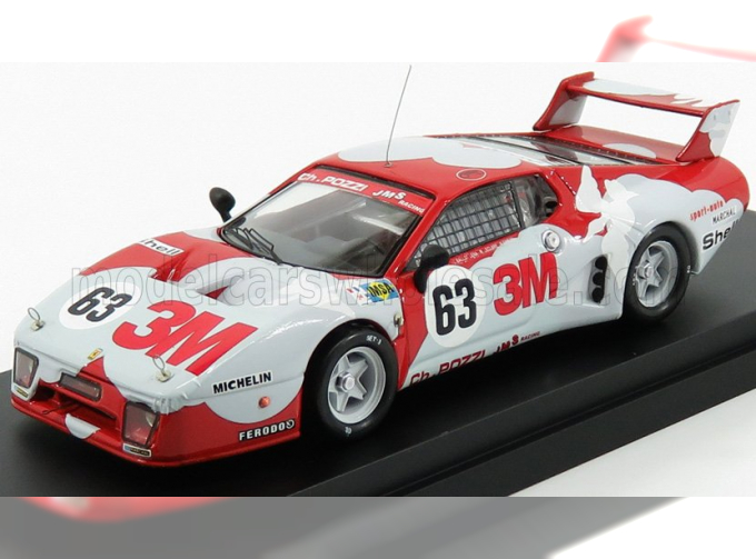 FERRARI 512bb Lm 4.9l Team Jms Charles Pozzi 3m N 63 24h Le Mans 1979 M.leclere - C.ballot Lena - P.gregg, Red Light Grey