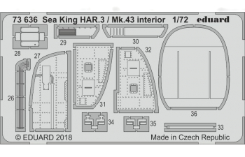 Фототравление для Sea King HAR.3 / Mk.43 interior