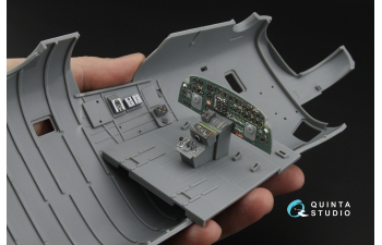 3D Декаль интерьера кабины B-24D/B-24J Liberator: отсек пилотов (Hobby Boss)