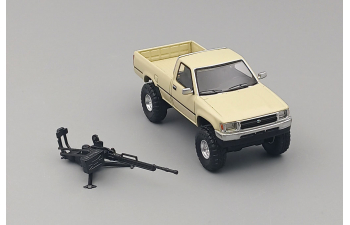 TOYOTA Hilux Single Cab 4WD (RN80) with Machine Gun, sand