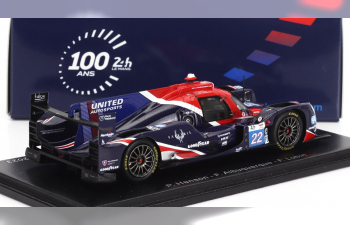 ORECA 07 Gibson Gk428 4.2l V8 Team United Autosports №22 24h Le Mans (2023) F.Albuquerque - P.Hanson - F.Lubin, Blue Red