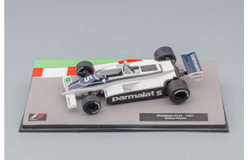 BRABHAM F1 Bt49c Ford N 5 Nelson Piquet Season (1981) World Champion, White Blue