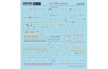 Декаль Су-17М4 (технические надписи)