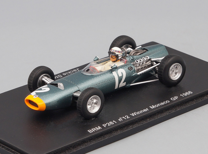 BRM P261 No.12 Победитель Monaco GP Jackie Stewart FI (1966), green