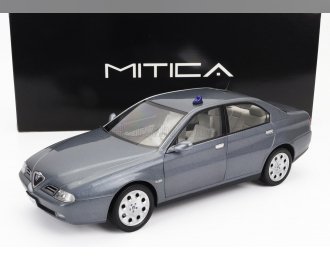 ALFA ROMEO 166 2.4 Jtd (with Decals Comando Esercito Italiano E Civile) (1998) – (lampeggiante Applicabile Con Biadesivo - Flashing Light With Double-sided Tape), Nettuno Grey Met