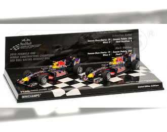 RENAULT RB6 2010 Набор из 2-х RED BULL RACING Constructers World Championship, red/black