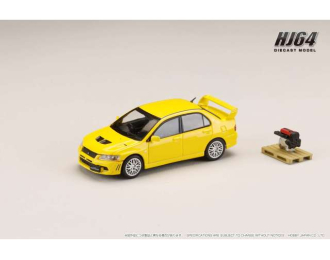 MITSUBISHI Lancer GSR Evolution 7 with Engine Display Model, dandelion yellow
