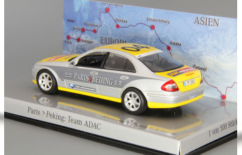 MERCEDES-BENZ E-Klasse W211 #04 Rally Paris-Beijing, silver / yellow