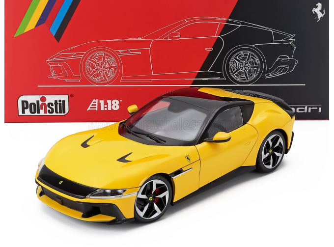 FERRARI 12cilindri (2024) - With Showcase - Numbered One By One, Giallo Modena - Yellow