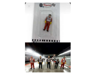 Фигурка маршала трассы в позе D / Track Oficial D