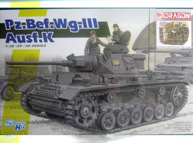 Сборная модель Немецкий средний командирский танк Pz.Bef.Wg.III Ausf. K